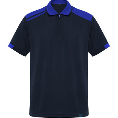 Футболка поло SAMURAI мужская, МОРСКОЙ СИНИЙ/КОРОЛЕВСКИЙ СИНИЙ 2XL (Морской синий/Королевский синий)