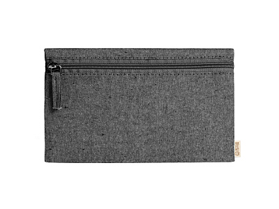 Косметичка REMO из переработанного хлопка (Чёрный)