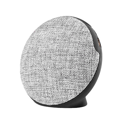Bluetooth колонка FABRIC BASS круглая (Черный, серый)