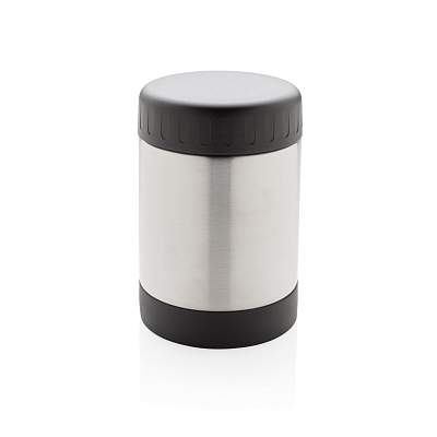 Термос для еды, 300 мл (Серебряный; черный)