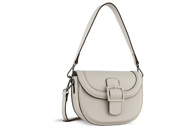 Сумка женская наплечная BUGATTI Zita, бежевая, полиуретан, 20,5 x 9 x 15 см (Бежевый)