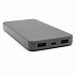 Внешний аккумулятор Polus, 10000 Mah, софт-тач покрытие, серый - Фото 4