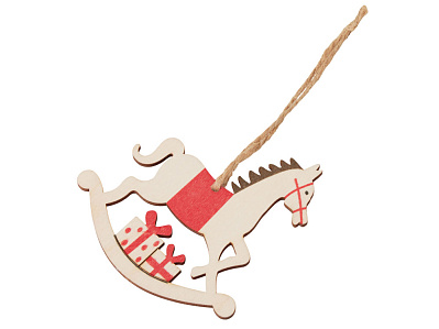 Деревянная подвеска на елку Poni (Натуральный) Деревянная подвеска на елку Poni (Натуральный)