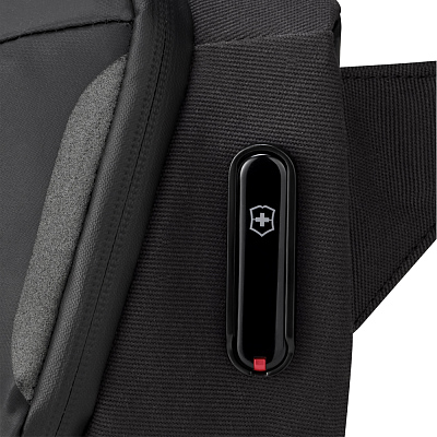 Рюкзак с одним плечевым ремнём VICTORINOX Touring 2.0, черный, полиэстер 600D, 30x11x17 см, 8 л