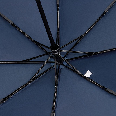 Зонт складной Fiber, темно-синий