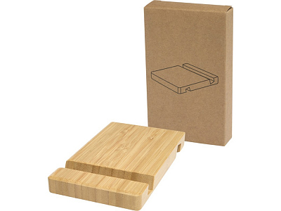 Подставка для телефона и планшета бамбуковая Bubup (Дерево)