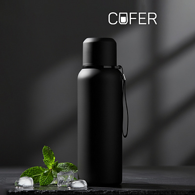 Термос Travel софт-тач 750мл (черный) (Чёрный)