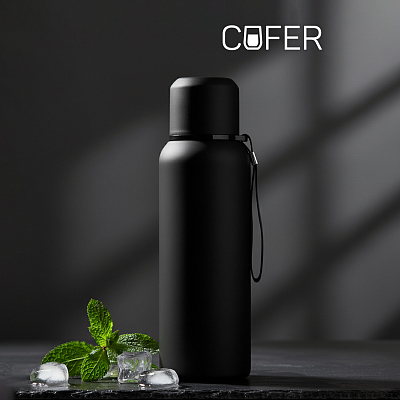 Термос Travel софт-тач 750мл (черный) (Чёрный)