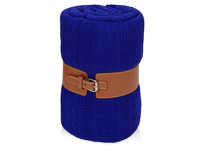 Плед акриловый Braid NEW (Тёмно-синий)