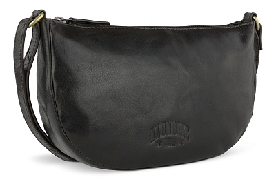 Сумка через плечо KLONDIKE MOUNTAIN «Gina», натуральная кожа в темно-коричневом цвете, 26x15,5x5 см