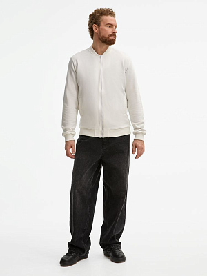 Бомбер унисекс Townie, молочно-белый