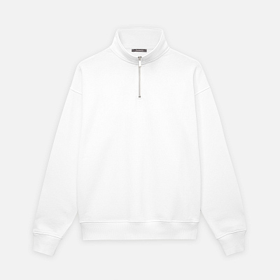 Толстовка на молнии унисекс Флоу (Flow), белая