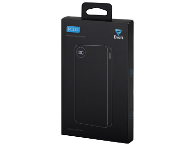 Внешний аккумулятор Mild, металлик soft-touch, 10 000 mAh