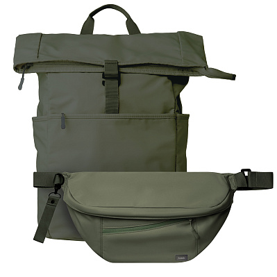 Подарочный набор Boston (рюкзак, сумка cross body) (Зеленый) Подарочный набор Boston (рюкзак, сумка cross body) (Зеленый)