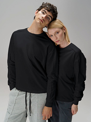 Свитшот унисекс Vozduh, черный