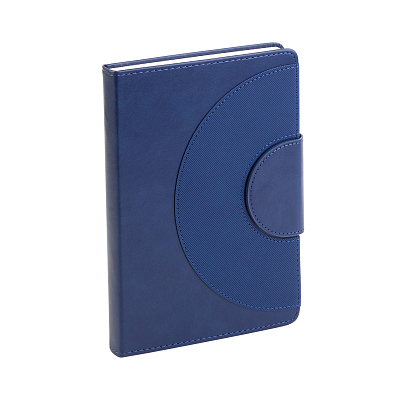 Ежедневник недатированный "Сицилия", формат А5, черный, темно-синий (Тёмно-синий)