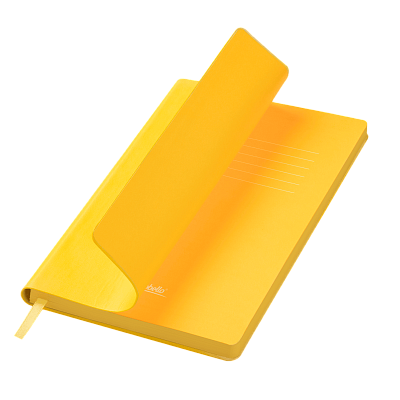 Ежедневник Латте (Latte NEW) недатированный, желтый/желтый (без упаковки, без стикера) (Желтый, бежевый)