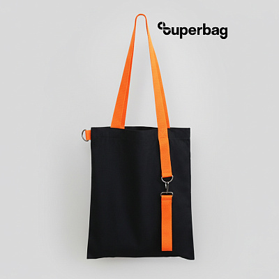 Шоппер Superbag black с ремувкой 4sb (чёрный с оранжевым) (Черный с оранжевым) Шоппер Superbag black с ремувкой 4sb (чёрный с оранжевым) (Черный с оранжевым)