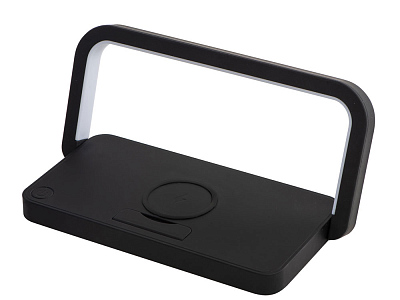 Беспроводная зарядка с лампой и подставкой Robo, 10 Вт (Чёрный)