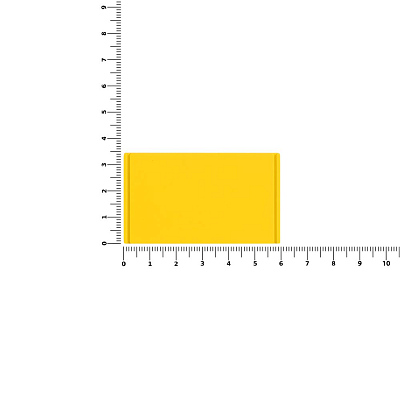 Лейбл из ПВХ Dzeta, M, желтый