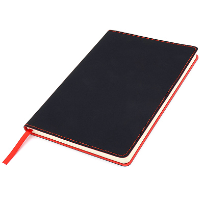 Блокнот A5 Blackjack в мягком переплёте, красный