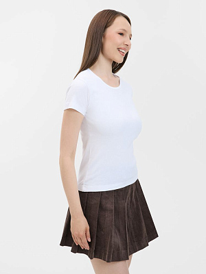 Футболка женская с круглым вырезом Lady 220 белая