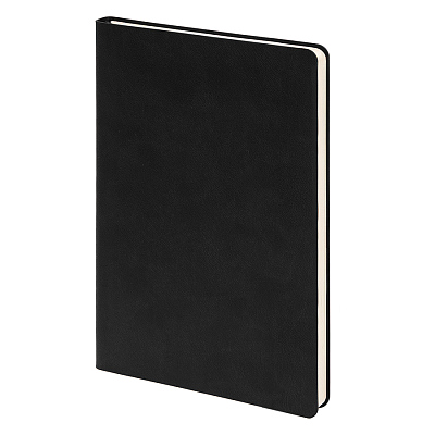 Бизнес-блокнот FUNKY, 130*210 мм  форзац, мягкая обложка, в линейку (Черный, красный)