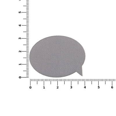 Наклейка тканевая Lunga Bubble, M, серая