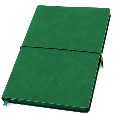Ежедневник A5 недатированный Massimo в мягком переплёте  (Темно-зеленый)
