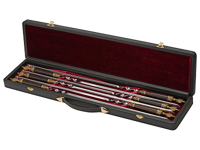 Набор шампуров Россия (Черный/бордовый)