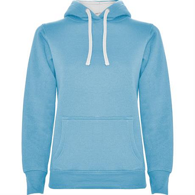 Толстовка URBAN WOMAN женская, НЕБЕСНО-ГОЛУБОЙ/БЕЛЫЙ 2XL (Небесно-голубой/белый)