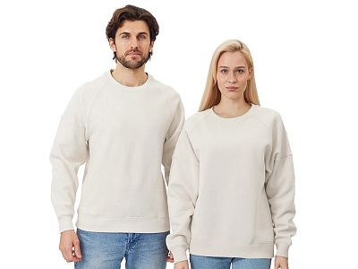 Свитшот оверсайз Paris, унисекс (Бежевый)