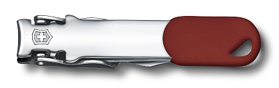 Книпсер VICTORINOX с отверстием для шнурка, сталь, красный, в блистере