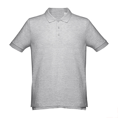 Рубашка-поло мужская ADAM 195  (Серый меланж)