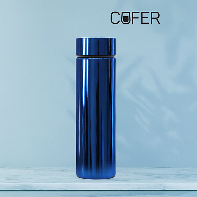 Термос Reactor гальванический c датчиком температуры  (синий) (Синий)