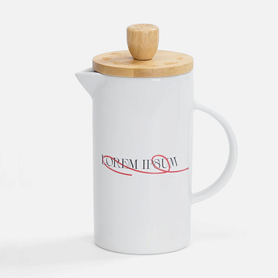 Френч-пресс Ceramero, белый