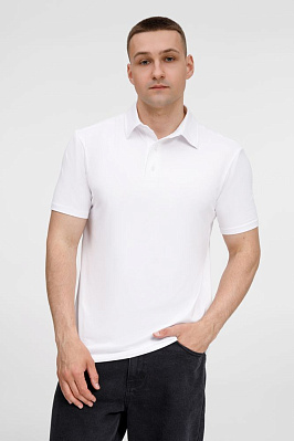 Рубашка поло унисекс Senti, белая (Белый)