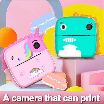 Детская камера c печатью фотографий Kid Joy Print Cam P23, розовый