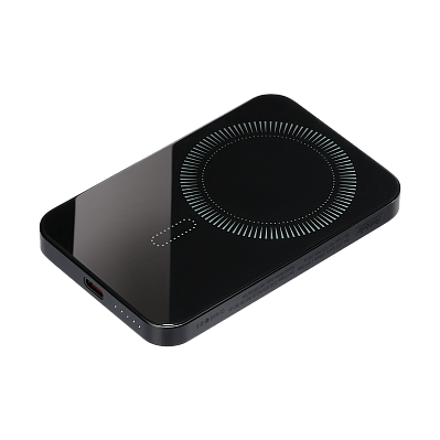 Внешний аккумулятор Artex PD 5000mAh с функцией беспроводной зарядки 15W, черный (Чёрный)