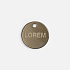 Шильдик металлический Alfa Sirkel, бронзовый - Фото 4