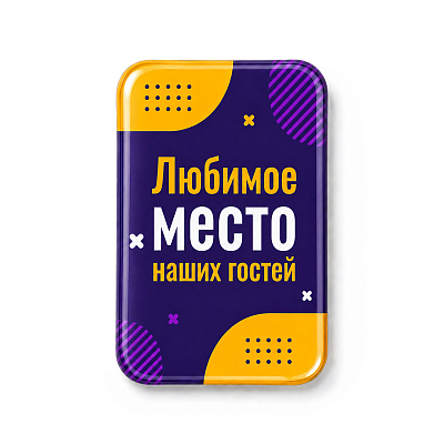 Объемный стикер из эпоксидной смолы на дверь вертикальный