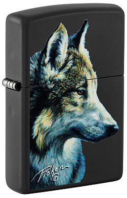 Зажигалка ZIPPO Linda Picken с покрытием Black Matte латунь/сталь черная 38x13x57 мм
