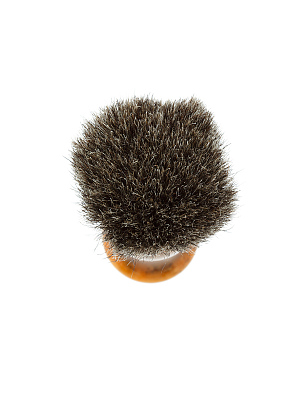 Бритвенный набор IL Ceppo: станок, помазок, подставка, желтый цвет, имитация мрамора