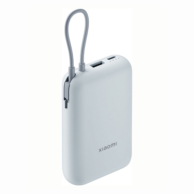 ПЗУ со встроенным кабелем Xiaomi Power Bank 10000, бежевый