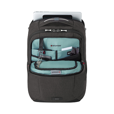 Рюкзак WENGER MX Professional 16”, серый, 100% полиэстер, 33х21х45 см, 21 л