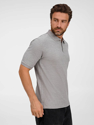 Рубашка поло унисекс Upswing, серый меланж