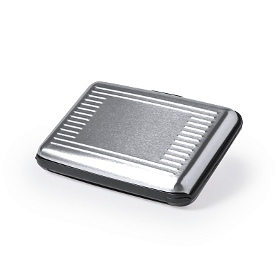 Футляр "Trust" для банковских карт и визиток с RFID - защитой  (Серебристый)