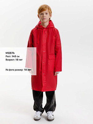 Дождевик детский RainDrop Kids, красный