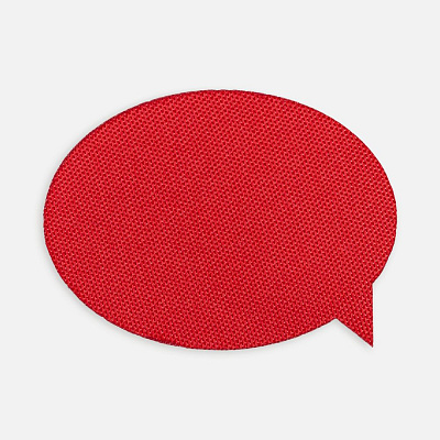 Наклейка тканевая Lunga Bubble, M, красная (Красный)