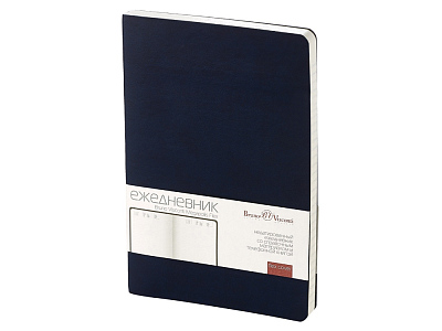 Ежедневник недатированный А5 Megapolis Velvet Flex (Синий нэйви)